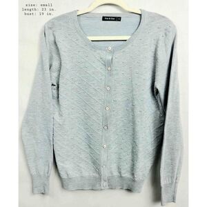 Zoe & Zac| Light Grey Button Down Longsleeve Cardigan| Sz Small| Women's Cardiga
